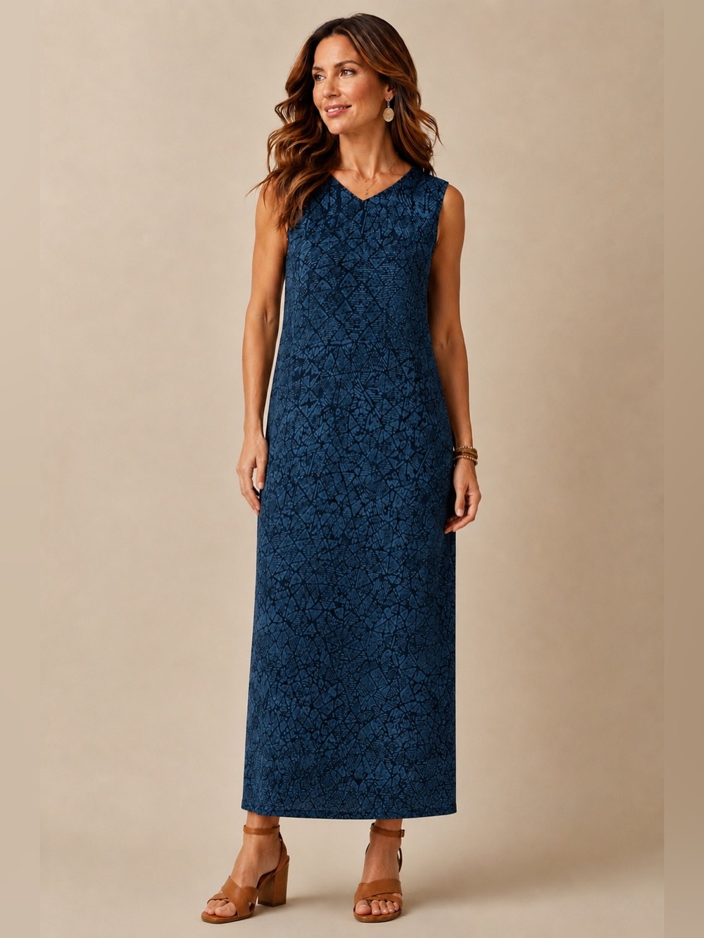Lauren Ralph Lauren 100% Silk Maxi Dress
